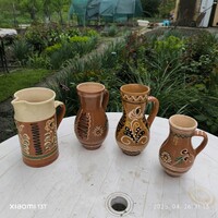 Retro kerámia mázas, festett kancsó, falidisz  eladó!