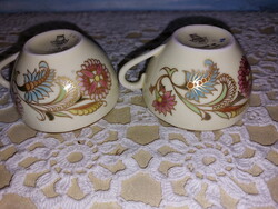 Zsolnay antik porcelán kávés csészék