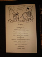 Étrend 1935-ből Gömöri karikatúrájával