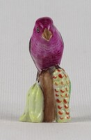 1U170 Régi Herendi mini porcelán kardinál madár figura 5.3 cm