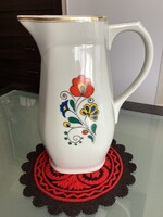 Zsolnay vizes kancsó, ritka magyaros mintával a retro korszakból!