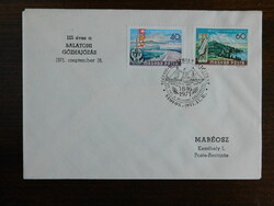 1971. Balaton - Siófok-Keszthely hajójárat emlékbélyegzéssel