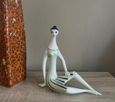 Zsolnay Török János Art Deco Nő