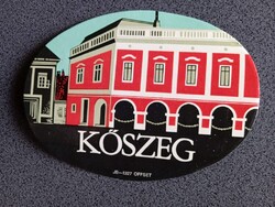 D206238a KŐSZEG  -bőröndcímke  1960k
