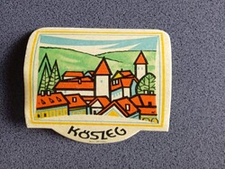 D206235a KŐSZEG  -bőröndcímke  1960k