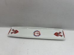 Hollóházi Nyomdaiparos porcelán tál,22x6cm-es. 7282