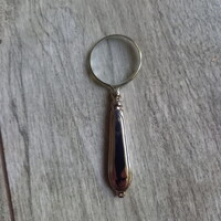 Szép régi fém nagyító (9,6x3,2 cm)