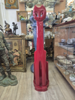 Zsolnay extra ritka piros ökörvérmázas macska 105cm
