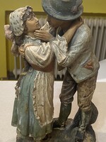 Bernard Bloch terrakotta pár eladó (1800-as évekből)