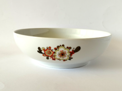 RETRO ALFÖLDI "ICU" MINTÁS PORCELÁN KÖRETES,SALÁTÁS TÁL,KÍNÁLÓ