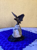 Régi bronz turul madár szobor 24 cm.
