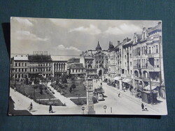 Képeslap,Szombathely,Köztársasági tér,park látkép,részlet, 1958-