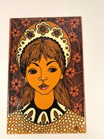 Stekly Zsuzsa Női Portrè Tűzzománc Kèp