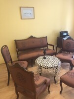 Neobarokk szalongarnitúra kanapé+2 fotel+6 szék