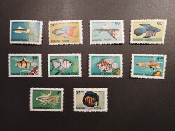 Magyarország - Akváriumi díszhalak 1962