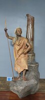 Jean Marais terrakotta egyiptomi harcos! 64 cm!