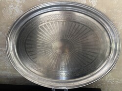 Hatalmas Berndorf ezüstözött tálca 49cm