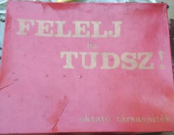 Felelj ha tudsz ! oktató térsasjáték pótlásnak vagy javításra.8 DB TÁBLÁVAL.