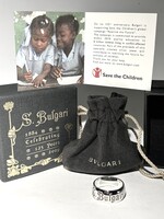 63-as Bulgari ezüst (925) gyűrű, 11,6 grammos “Save the Children” limitált kiadás, saját dobozában p