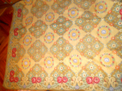 Antik ritka szép mintával gobelin   szőtt  terítő    140 cm X 130 cm