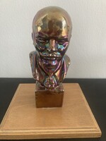 Lenin büszt eozin hatású mázzal