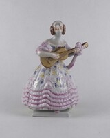 1U994 Herendi porcelán Déryné figura 21 cm