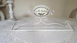 Shabby Chic,kovácsoltvas fürdőszobai törölközőtartó