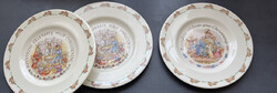 Vintage Royal Doulton BUNNYKINS angol finom porcelán tányér 1988