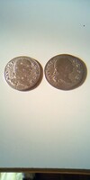 2db. 1803, 1804 ezüst 6 krajcárok (billon ezüst 0.333)! IV. Maximilian Joseph bajor fejedelem!