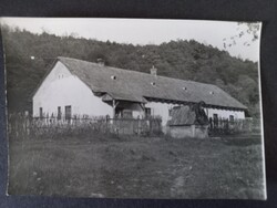 Régi parasztház kerekes kúttal az 1960-as években
