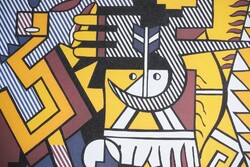 Roy Lichtenstein - "American Indian "-litográfia 35x50 cm.