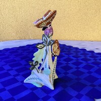 Kézi festésű porcelán lepkék 14,5 cm.