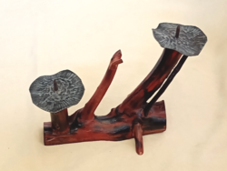 200 Forintos ládám - Gyertyatartó fa 21x15x9cm Lengyel