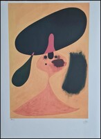 Joan Miro -"Portrait of a young Girl"-litográfia 57x78 cm