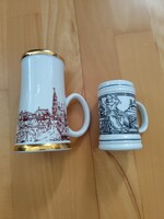 Hollóházi porcelán korsó két darab eladó
