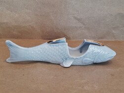 Antik porcelán hal formájú fogpiszkálótartó