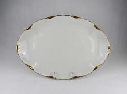 1V294 Régi nagyméretű jelzett cseh TK Thun porcelán pecsenyés tál 42 cm
