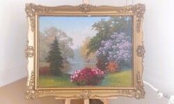 (K) Tordai Székely Mihály festmény 97x76 cm kerettel