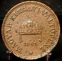 Magyarország 2 fillér, 1909 C07E5