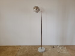 Old retro chrome frame space age floor lamp mid century adjustable eye ball lamp