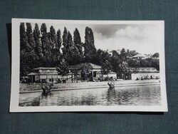 Képeslap,Badacsony,strand látkép,részlet, 1955-