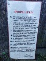 Régi tábla,az 1950- es évekből