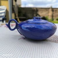 Kék kerámia illat mécses, gyertyatartó eladó! 12 x 5 cm