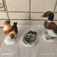Bodrogkeresztúri mini  kerámia figura, madárpár, kacsa , nyuszi eladó!5-6 cm