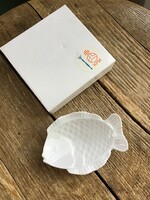 Régi KPM porcelán kis halas fűszertartó