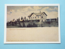 Képeslap (65) - Keszthely - Vasútállomás 1900-as évek eleje - reprodukció