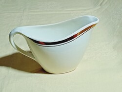 Kerámia szószos mártásos tejes tejszínes kiöntő Bydi Bydiansk fajanszgyár USSR 1960- retro art deco