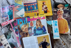 Retro a 70 - 90-es évekből Burda,Sabrina, olasz kötőkönyv, szabás-varrás ,kötés, újságok, könyvek