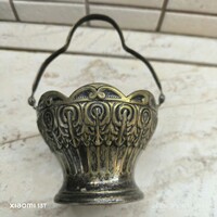 Antik réz kosárka eladó!  9 x17 x 8 cm