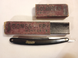 Antik borotva Bonsa werk Solingen - Söntgen & Abin Germany eredeti dobozban